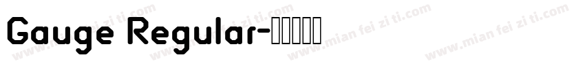 Gauge Regular字体转换
